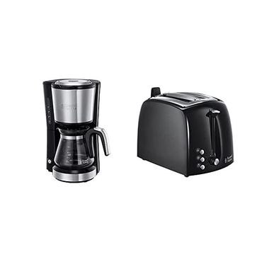  독일 러셀홉스 토스터기 1329072 Russell Hobbs 미니 Coffee 머신 컴팩트 스테인리스 스틸 0.6 L