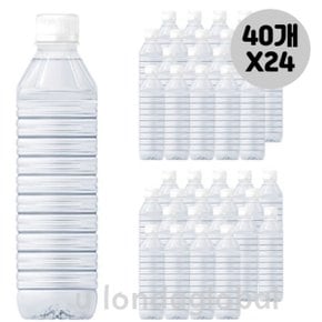 지리산물하나 ECO 학교용 행사용 생수 500ml 40개 X24