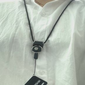 스트랩 목걸이 핸드폰고리 화이트