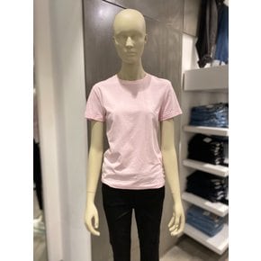 [여주점] CKJ 여성 미니 로고 슬림핏 티셔츠(J221165-TA1)