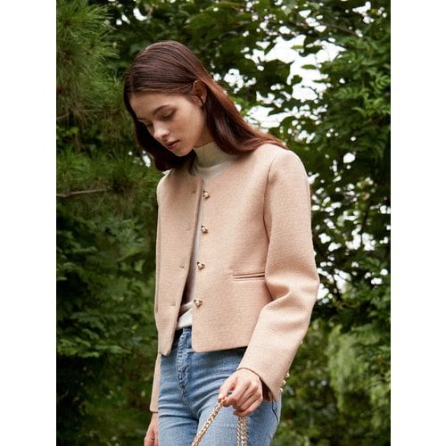 Blin Button Tweed Jacket_2 Colors