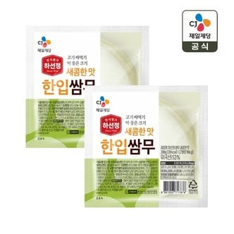  하선정 쌈무 새콤한맛 200g x2개