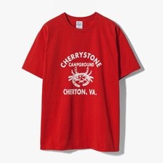 [와일드동키] T-CHERRYSTONE RED / 와일드동키 반팔 티셔츠 WIC1M60000