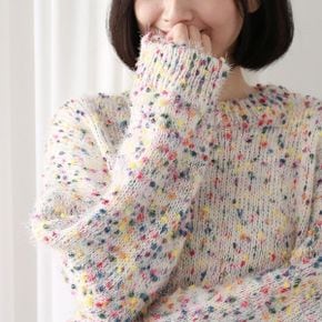 폼폼 라운드 니트 LKN101_P349895706