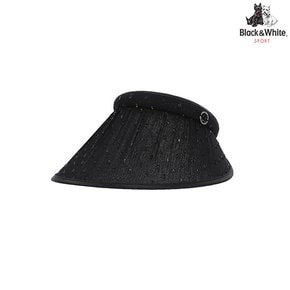 여성 글리터 도트 UV챙 선바이저 8716LAAS_BLACK