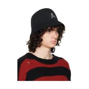 24 FW 마스터마인드 월드 블랙 Kangol 플립 잇 트로픽 버킷햇 241968M139004