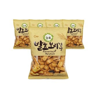  청우식품 발효보리건빵 과자 320g x 5봉 대용량건빵