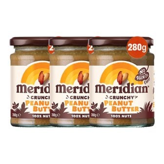  Meridian 메르디안 크런치 피넛 버터 크림 280g 3개