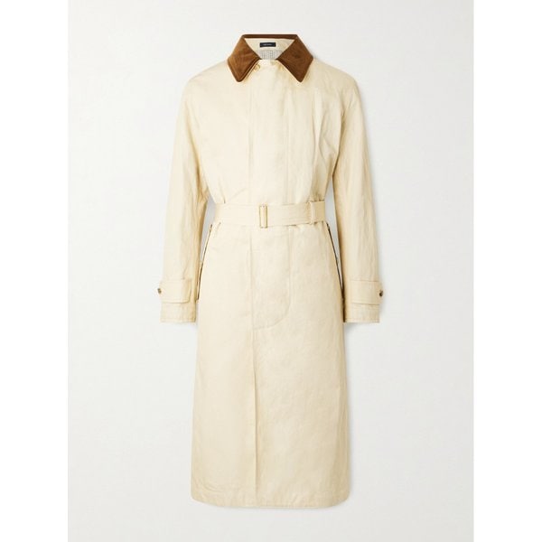 드레익스 라이더 벨티드 코듀로이 트리밍 코튼 블렌드 트윌 코트 46376663162925846