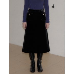 Classic Velvet Midi Skirt