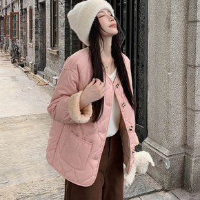 라코스 양털 누빔 점퍼_W3696