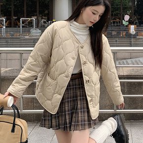 라코스 양털 누빔 점퍼_W3696