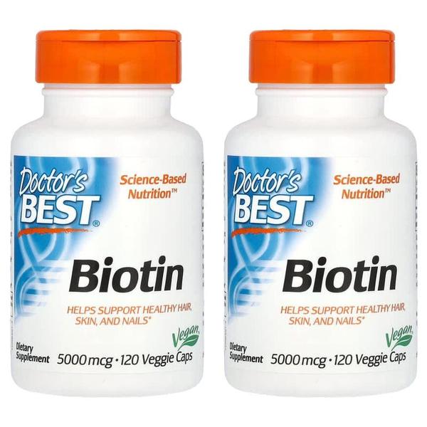 해외배송 Doctor`s Best 닥터스베스트 비오틴 5000mcg 120정 2개