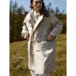 unisex duffle coat oatmeal