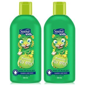 수아브 키즈 헤드투토 올인원 클렌저 과일향 3종 350ml 2개
