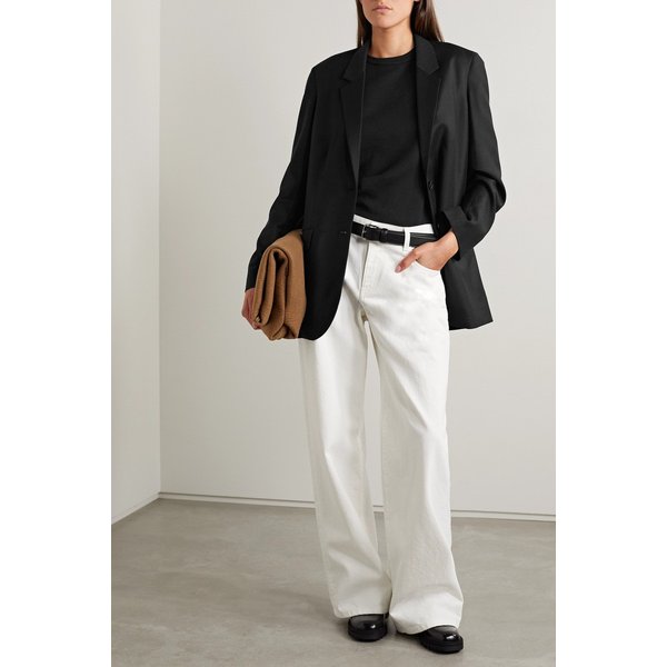 에센셜 더스티나 울 플란넬 재킷 블랙 1647597283612115