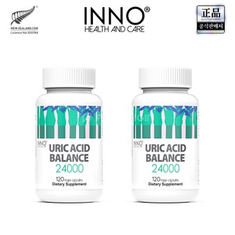 이노헬스 앤케어 유릭 애시드 밸런스 24000 120정 2개 뉴질랜드 요산 샐러리 쐐기풀 URIC ACID