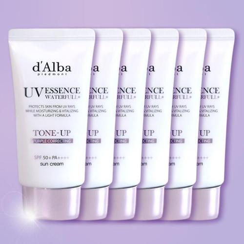 달바 워터풀 퍼플 톤업 선크림 비건 물광 50ml x 6개(1)