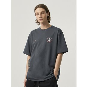 FC EMBLEM AIR MESH TEE-CHARCOAL-G4MTS104