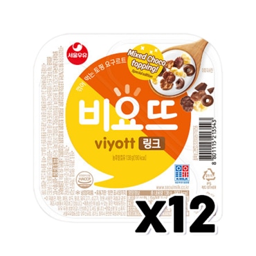  비요뜨 링크 꺾어먹는요거트 138g x 12개