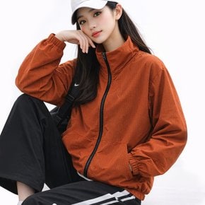 커플룩 여성 여름 쿨 자켓 시어서커 바람막이 경량 집업 루즈핏 빅사이즈 sado  1021W