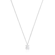 Short Silver Sweet Dolls Bear Motif Necklace/ 스윗돌 베어 목걸이/1004278400