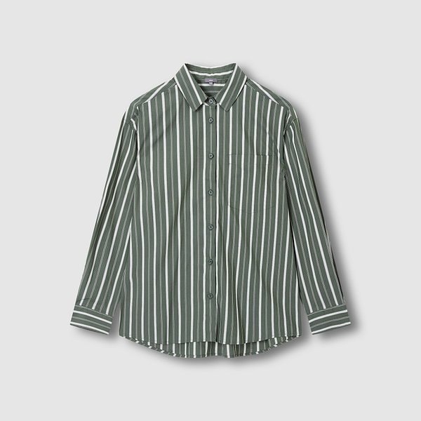 여 루즈핏 스트라이프 셔츠 J115303003050