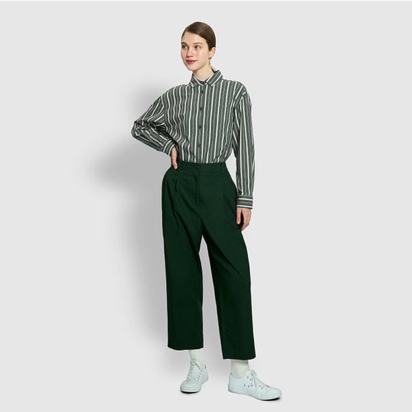 여 루즈핏 스트라이프 셔츠 J115303003050