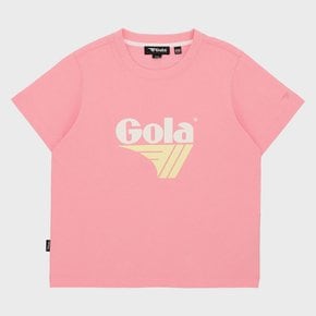 W COLOR BIG LOGO T-SHIRTS [PINK]