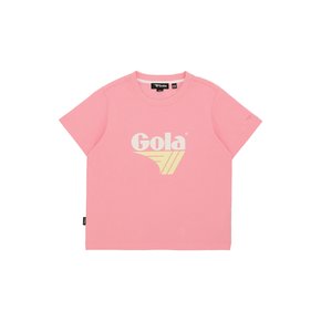 W COLOR BIG LOGO T-SHIRTS [PINK]