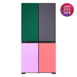 LG [공식] LG 디오스 냉장고 오브제컬렉션 무드업 M874GNN0A1(희망일)