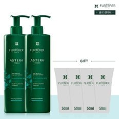 아스테라 프레쉬 두피 진정&쿨링 샴푸 600ml 듀오(+랜덤 50mlX2 증정)