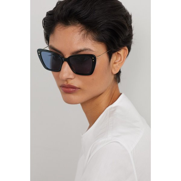 디올 미스디올 B5i 캣아이 아세테이트 골드톤 선글라스 블랙 1647597302153469