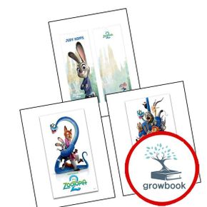카드10%) 디즈니 주토피아 2 포스터 02-HUG + 01-ZOOGETHER + 와이드 티켓 엽서 01-주디 (전3권) 세트