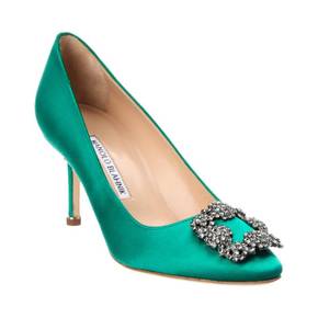 4858854 Manolo Blahnik Hangisi 70 Satin Pump