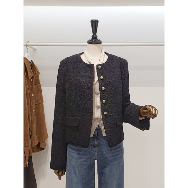 [파주점] 쥬크 주크 노카라 울혼방 부클 자켓 V254MSF939