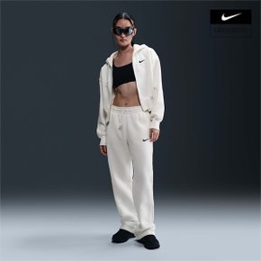 우먼스 나이키 스포츠웨어 피닉스 플리스 루즈 크롭 풀집 후디 NIKE HJ0941-133