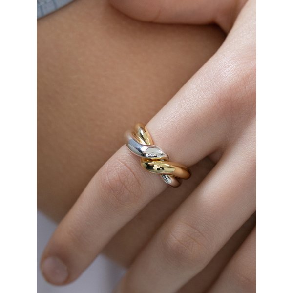 CROSS TWIST RING CR0454