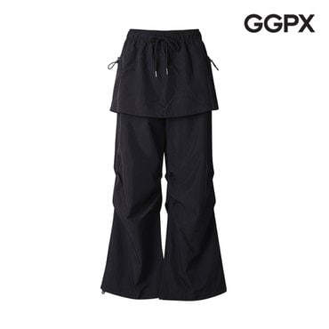 GGPX 스트링 밴딩 부츠컷 핀턱 스커트 팬츠 (GP3PT009F)