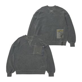 INSIDEOUT OVERSIZED PIGMENT CREWNECK V2 CHARCOAL