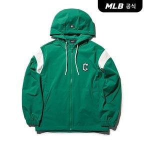 [코리아공식]스포티브 바시티 어깨 배색 후드 바람막이 CLE (Green)