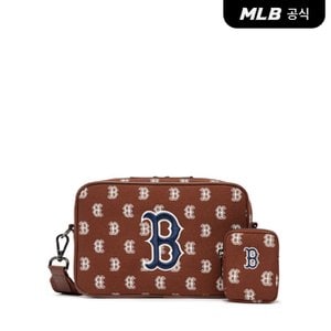 MLB [코리아공식]클래식 모노그램 자카드 크로스백 B (D.Brown)