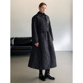 Double Quilted Belted One-piece Jacket Set-up VCOAT_031