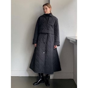 Double Quilted Belted One-piece Jacket Set-up VCOAT_031