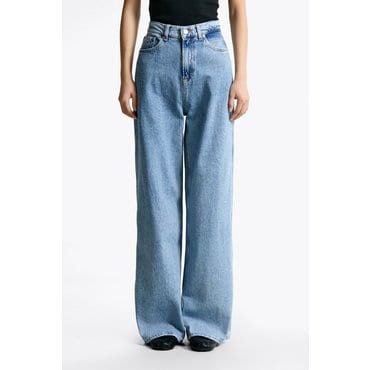 타미진스 여성 클레어 하이 와이드 데님 팬츠 T32F0NEW32TWT1 TOMMY JEANS