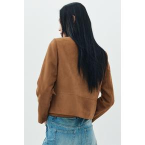 싱글 브레스티드 재킷 다크 베이지 1361734002
