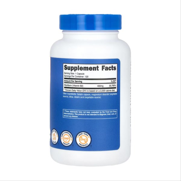 비타민B2 리보플라빈 400mg 120캡슐