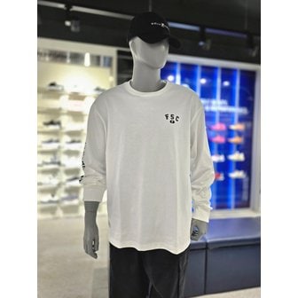 휠라 [파주점] 유니  그래픽 포인트 긴팔 티셔츠 (FS2RLH1101X-OWH)