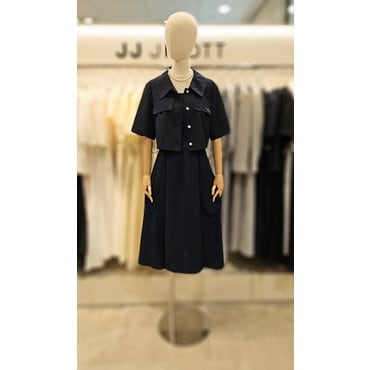 JJ지고트 25S/S 슬리브리스 원피스 + 재킷 세트 GR6A0OP821 ( 네이비 )
