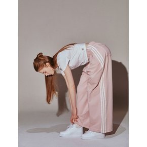 Lace Tape Track Pants Pink